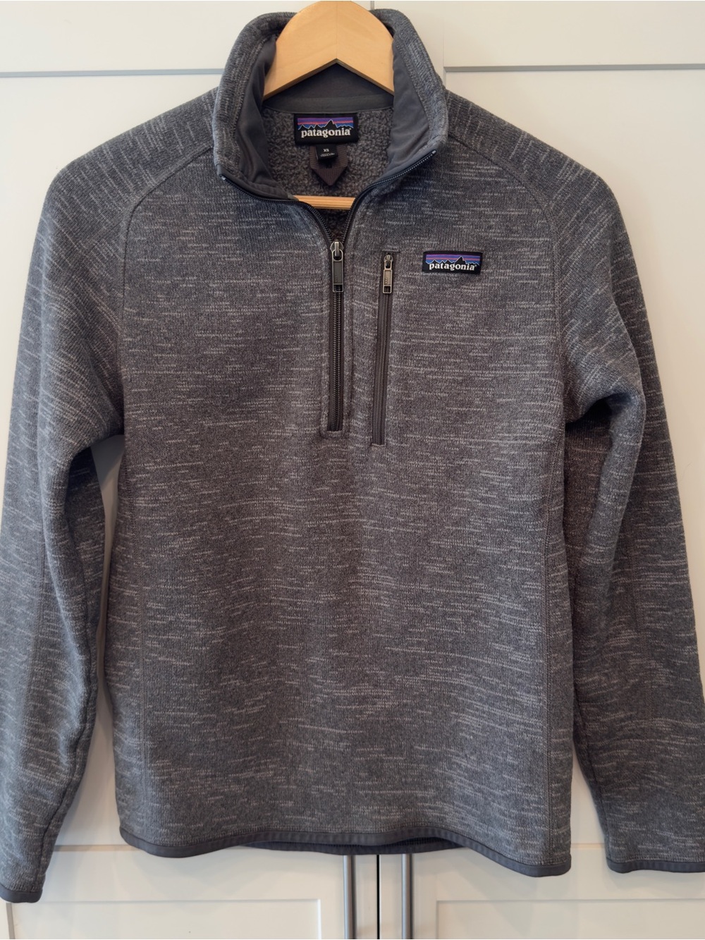 Patagonia Women’s Better Sweater 1/4 Zip Gray Fleece Pullover XS
